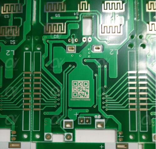 PCB绿油二维码标刻