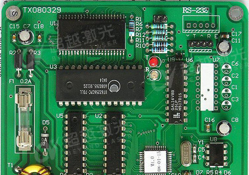 PCB电路板用激光打标机的效果