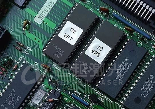 PCB激光打标机打码电路板层材料效果