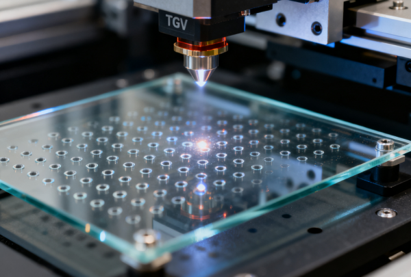TGV玻璃激光微孔加工 (3) TGV玻璃激光微孔加工 (3)